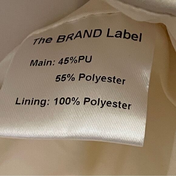 NWT The Brand Label Cropped Top Puffy Sleeve Blouse Cream Color Size XXL - Picture 12 of 16